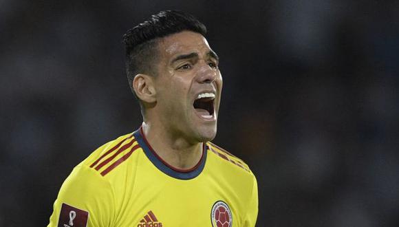 Radamel Falcao tiene un gol en diez partidos con Colombia en Eliminatorias Qatar 2022. (Foto: AFP)