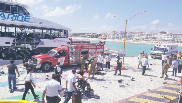 La explosión en el ferry provocó lesiones en al menos 25 personas, entre ellas varios ciudadanos estadounidenses, pero ninguna de gravedad. (Reuters)