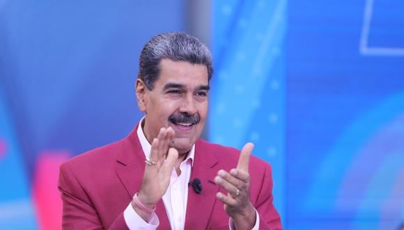 El presidente venezolano, Nicolás Maduro en su programa de televisión "Con Maduro +", en Caracas, Venezuela, el 23 de octubre de 2023. (Foto de Prensa Miraflores / EFE)
