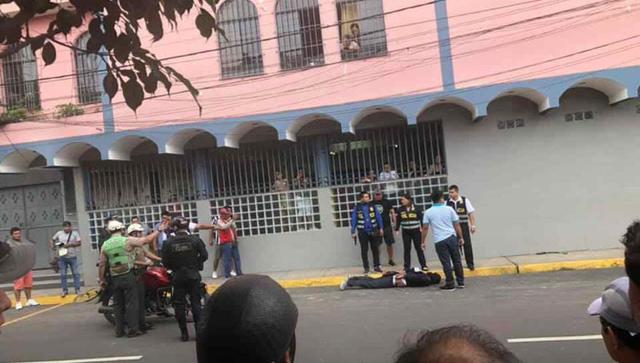 Loreto: balacera en el centro de Iquitos deja dos delincuentes heridos. (Foto: Daniel Carbajal)