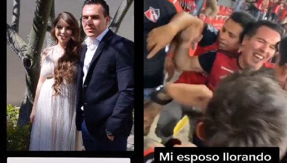 Mujer compara la reacción de su esposo del día de su boda con el día en que campeonó su equipo favorito de fútbol | VIDEO (Foto: TikTok/celinaarlenavila).