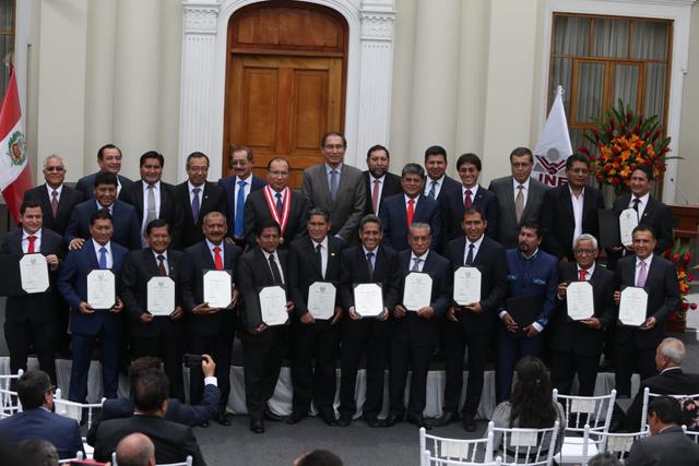 Los nuevos gobernadores regionales asumirán funciones el 1 de enero del 2019. (Foto: Violeta Ayasta)