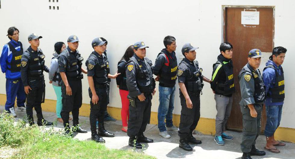 Referencial. Criminales capturados en La Libertad en 2014. (Foto: Mininter / Flickr)