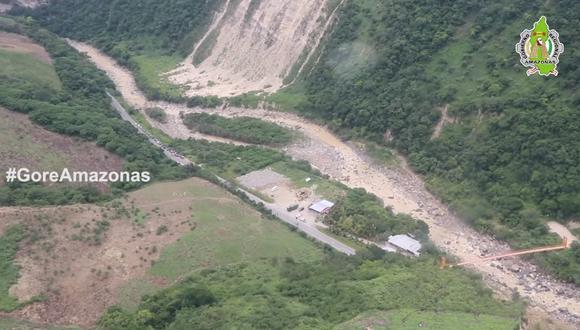 Vista aérea del sector El Aserradero | Foto: Captura | GORE Amazonas