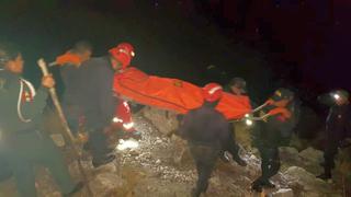 Rescatan con vida a turista inglés que cayó a un barranco en Huaraz