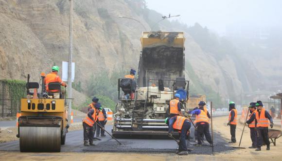 Costa Verde: inician asfaltado de tercer carril en nuevo tramo
