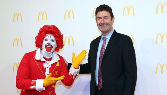 El director ejecutivo de McDonald's, Steve Easterbrook, ingresó más de US$21,7 millones en 2017, 3.000 veces más que el salario medio anual de los empleados.| Créditos: Getty Images