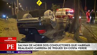Costa Verde: dos conductores se salvaron de morir tras realizar 'piques' ilegales