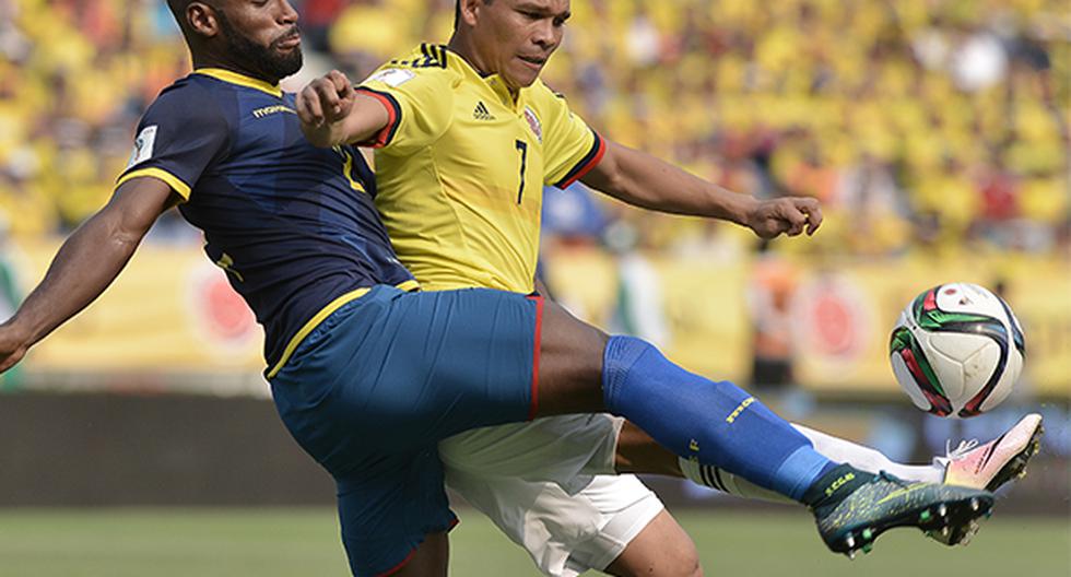 Carlos Bacca abrió el marcador a favor de la Selección Colombia en el estadio Metropolitano de Barranquilla. (Foto: EFE)