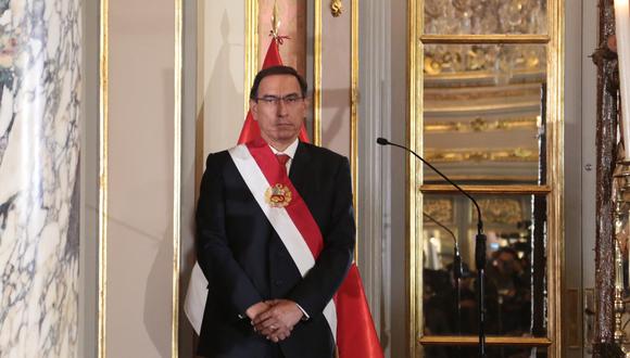 Presidente Martín Vizcarra afronta un pedido de vacancia (Foto: El Comercio)