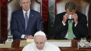El llanto del republicano John Boehner ante el papa Francisco