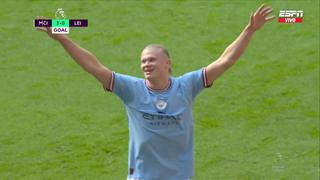 Imparable: Haaland marca un doble con Manchester City vs. Leicester City por Premier League | VIDEO