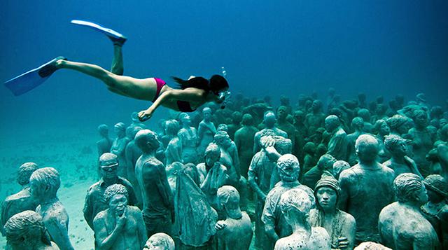 Arte bajo el mar: Mira estas esculturas sumergidas en Cancún - 3