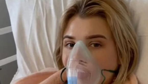 April Grierson, de 20 años, inició el tratamiento de quimioterapia. (Daily Mail).