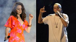 Su nueva víctima: Eminem amenazó con golpear a Lana del Rey