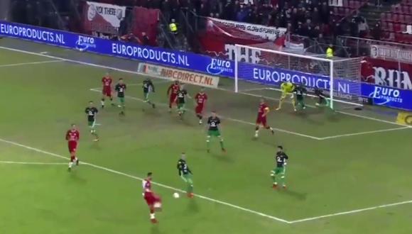 En encuentro entre Feyenoord y Utrecht por la Eredivisie de Holanda nos dejó una jugada que no es propia de dos equipos profesionales. (Foto: captura de video)