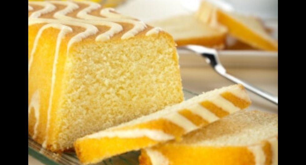 Queque de limón glaseado. (Foto: Kiwilimón)