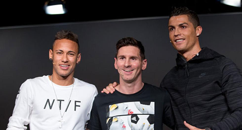 Neymar alabó a Cristiano Ronaldo y Lionel Messi en el Balón de Oro FIFA 2015. (Foto: Getty Images)