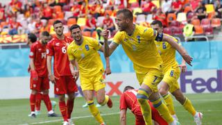 Ucrania derrotó 2-1 a Macedonia del Norte y suma sus primeros puntos en la Eurocopa 2021