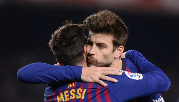 Piqué y Messi jugaron más de una década juntos en Barcelona. (Foto: AFP)