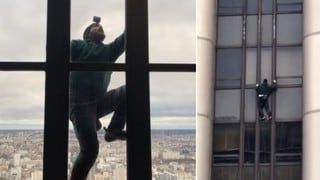 Lo hizo en menos de una hora: joven escaló un edificio de 58 pisos sin equipo de seguridad