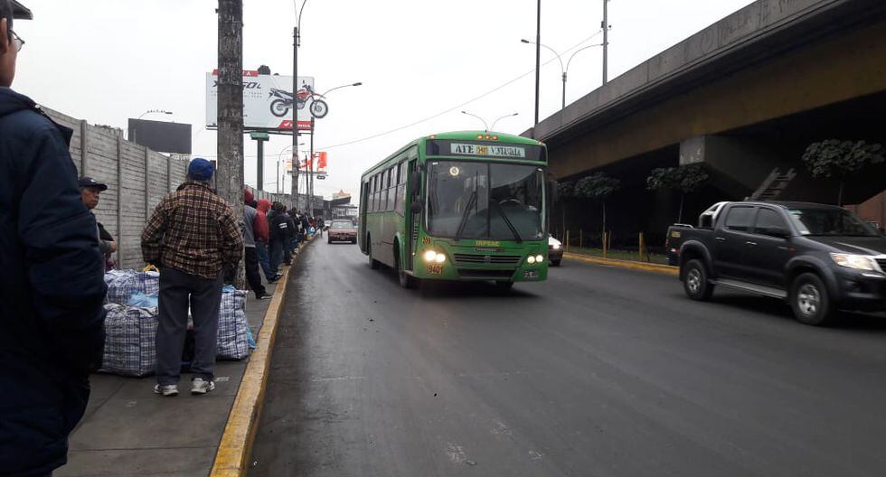 Transporte Paro de transportistas buses y combis circularon con