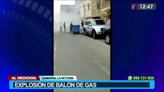 Gamarra: explosión de balón de gas en puesto de comida generó pánico