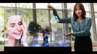 Samsung presenta televisor transparente de 55 pulgadas