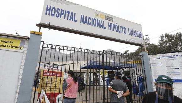 Hospital Hipólito Unanue todavía no ejecutó más de S/5 millones que le asignó el MEF para combatir al Covid-19. (Foto: El Comercio)