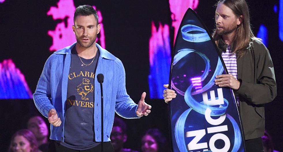 Maroon 5 recibió homenaje en los Teen Choice Awards. (Foto: Getty Images)