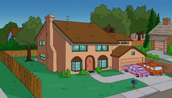 Casa ficticia de la familia Simpson, ubicada en 742 de Evergreen Terrace (en Hispnoamérica traducido como Avenida Siempreviva 742). (Foto: Fox)
