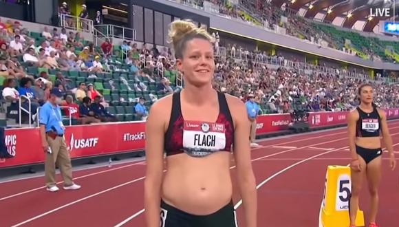 Lindsay Flach compitió por un cupo a Tokio 2020 embarazada de casi 5 meses. (Foto: Captura USA Olympic Team)