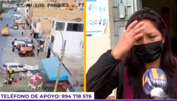 Niña de 4 años quedó herida de gravedad tras caer del tercer piso de su vivienda durante el temblor de magnitud 5,5, en Lima. (Captura: Latina)