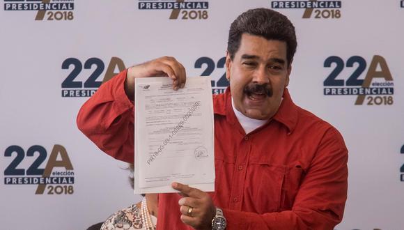 Venezuela: Nicolás Maduro inscribe su candidatura sin oponentes de peso. (EFE).