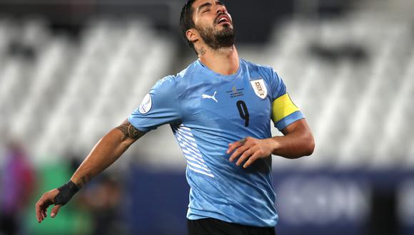 Luis Suárez lamenta crisis de Uruguay. REUTERS/Ricardo Moraes
