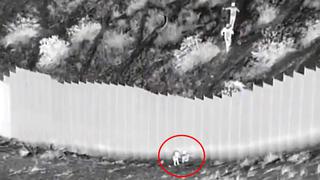 El impresionante video que muestra cómo 2 niñas son arrojadas desde el muro de la frontera entre México y EE.UU.