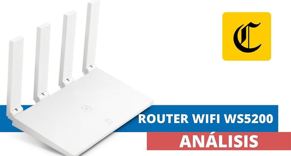 El router WS5200 de Huawei puede ser una buena alternativa para quienes requieran tener una mejor cobertura WiFi en el hogar. (El Comercio)