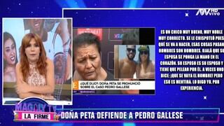 Magaly Medina criticó fuertemente a doña Peta por hablar sobre infidelidad de Pedro Gallese