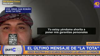 Matanza en San Miguel: ‘La Tota’ reveló en un audio que temía que ‘Loco Franco’ lo atacara tras salir de prisión