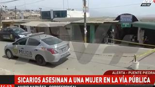 Puente Piedra: mujer es asesinada a balazos por sicarios en los exteriores de un mercado 