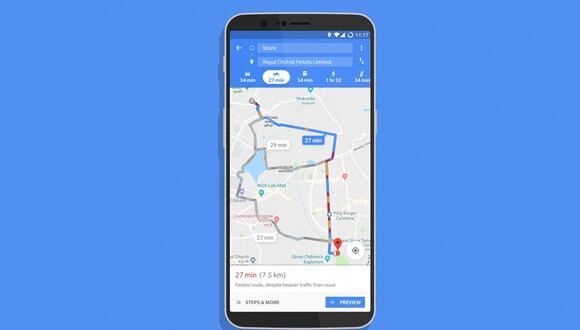 ¿Deseas obtener el "modo motocicleta" de Google Maps? Entonces esto debes hacer. (Foto: Google)