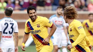 Barcelona goleó 4-0 a Nápoli con el aporte de Griezmann y Suárez | VIDEO
