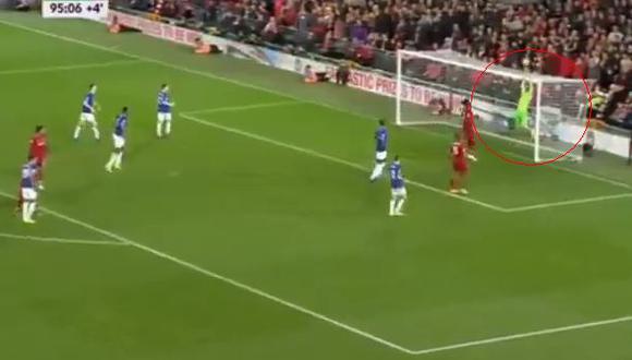 Jordan Pickford cometió un grosero error para el gol de Liverpool. (Video: YouTube - Foto: Captura).
