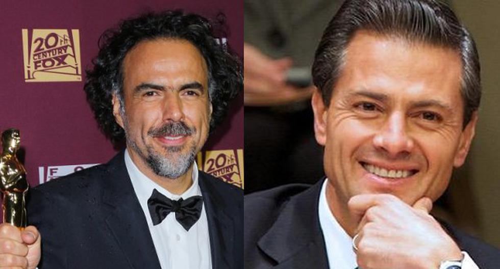 Alejandro González Iñárritu es felicitado por el partido de Peña Nieto. (Foto: Getty Images/EFE)
