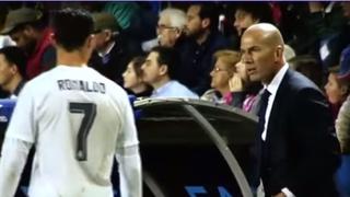 Video muestra el enfado de Zidane con Cristiano Ronaldo