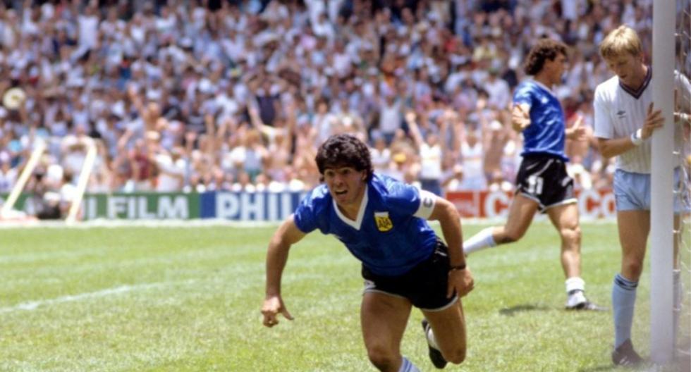 La camiseta azul de Argentina con la que Maradona le hizo el gol de la 'Mano de Dios' a Inglaterra