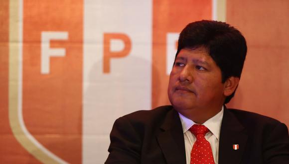 Edwin Oviedo, presidente de la FPF: "No tengo tiempo para pensar en la reelección". (Foto: El Comercio)