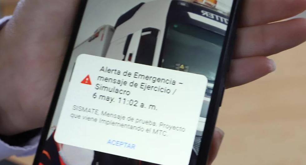 La alarma del MTC volverá a sonar en los teléfonos celulares de los peruanos durante el simulacro de sismo. (Foto: SISMATE)
