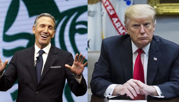 Estados Unidos: Howard Schultz, ex presidente de Starbucks, busca desbancar a Donald Trump en 2020. (AP / EFE)