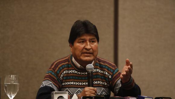 La congresista justificó su presentación por “la injerencia política” que ha tenido el exmandatario boliviano en Perú durante la campaña electoral (Foto: Hugo Perez / @photo.gec)